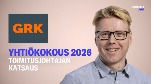 GRK:n yhtiökokous | Toimitusjohtajan katsaus 30.3.2026