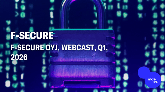 F-Secure Oyj, Webcast, Q1'26