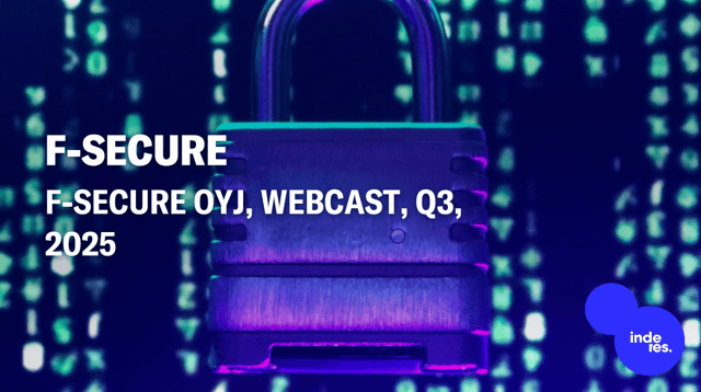 F-Secure Oyj, Webcast, Q3'25