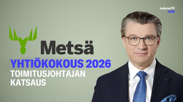 Metsä Boardin yhtiökokous | Toimitusjohtajan katsaus 19.3.2026