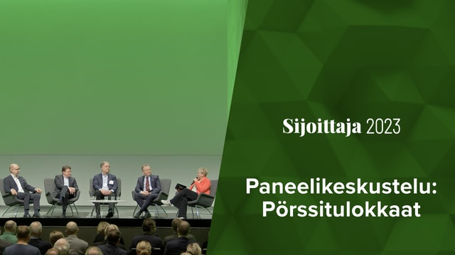 Paneelikeskustelu – Pörssitulokkaat Helsingin pörssi | Sijoittaja 2023