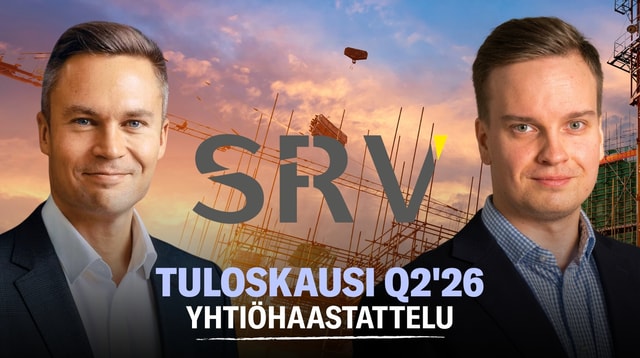 SRV Q2'26: Tulos painottuu loppuvuoteen