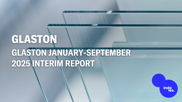 Glaston January-September 2025 Interim Report