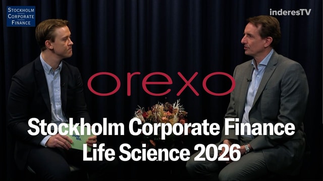 Intervju med Orexos VD under SCF:s 17:e Kapitalmarknadsdag Life Science