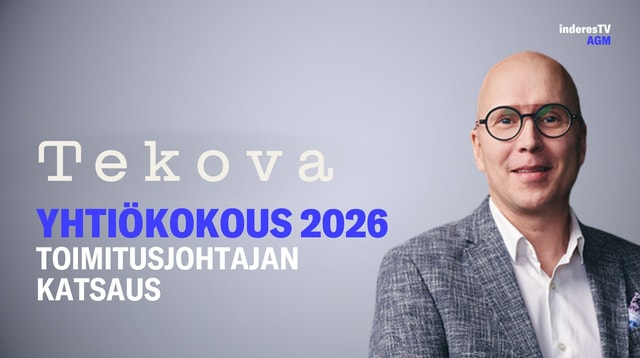 Tekovan yhtiökokous | Toimitusjohtajan katsaus 8.4.2026