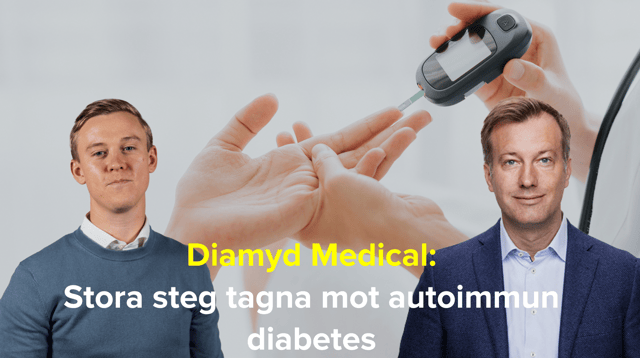 Diamyd Medical: Stora steg tagna mot autoimmun diabetes