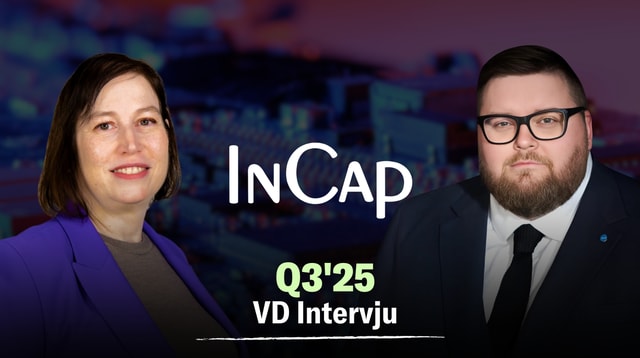 Incap Q3’25: Kostnadskontroll stödde lönsamheten