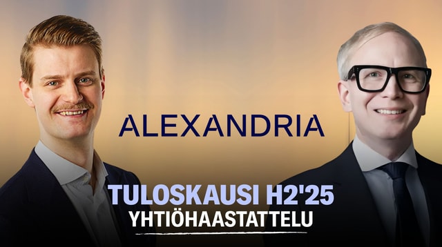 Alexandria H2'25: Ennätyksellinen vuosi monella tasolla
