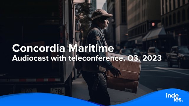 Concordia Maritime, Audiocast with teleconference, Q3, 2023