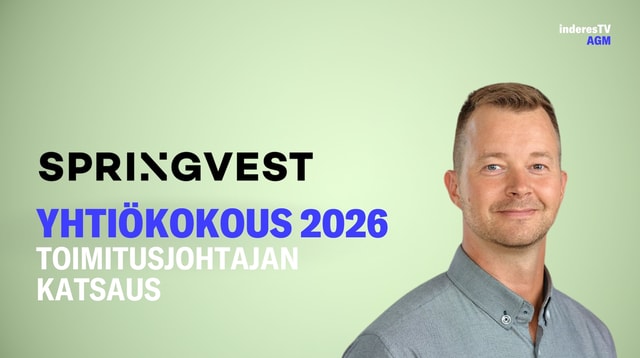 Springvestin yhtiökokous | Toimitusjohtajan katsaus 11.3.2026
