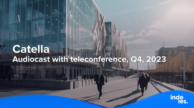 Catella, Audiocast with teleconference, Q4, 2023
