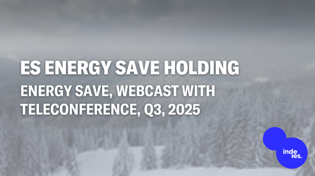 Energy Save, Webcast, Q3'25
