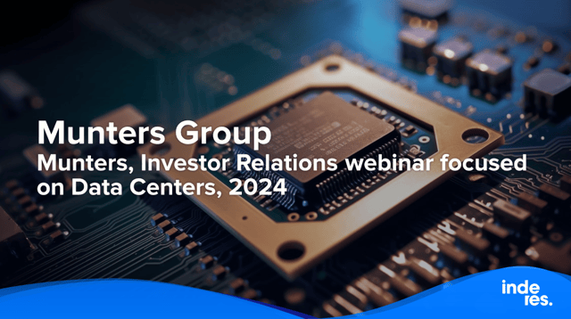 Munters, Investor Relations webinar focused on Data Centers, 2024