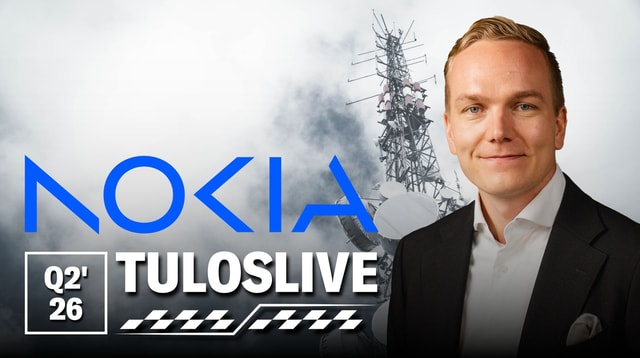 Nokia Q2'26 -tuloslive to 23.7. klo 7:55