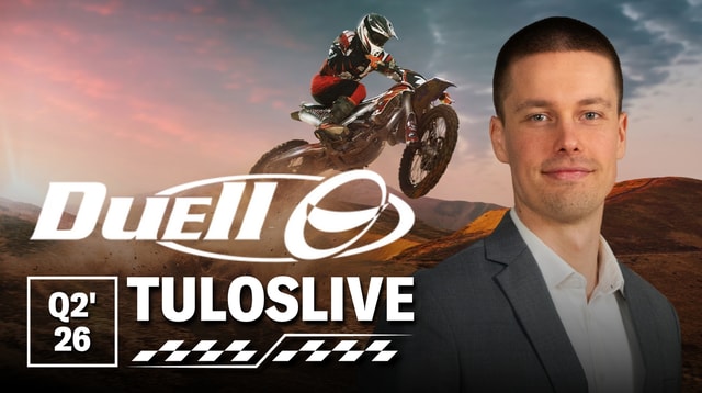 Duell Q2'26 -tuloslive to 9.4. klo 8:25