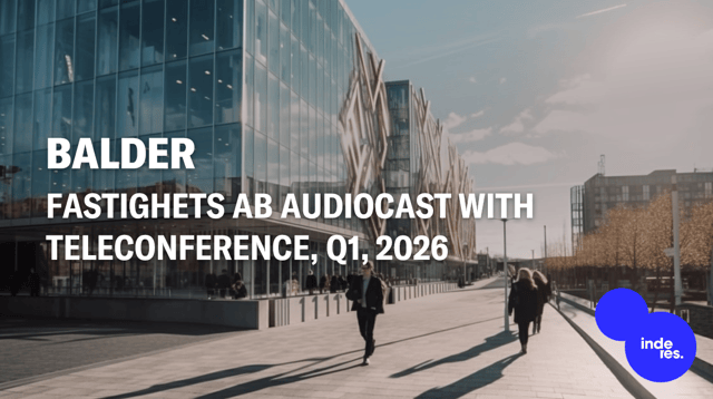 Fastighets AB Balder, Audiocast, Q1'26