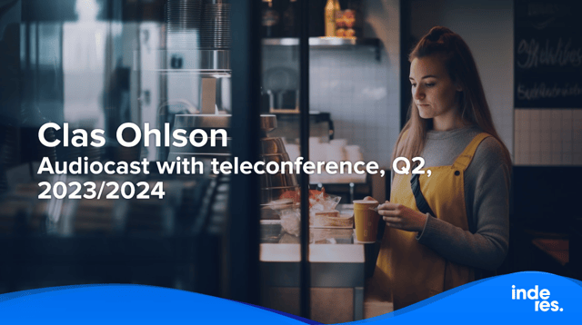 Clas Ohlson, Audiocast with teleconference, Q2, 2023/2024