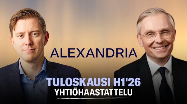 Alexandria H1'26: Strukturoidut tuotteet siivittivät ennätystulokseen