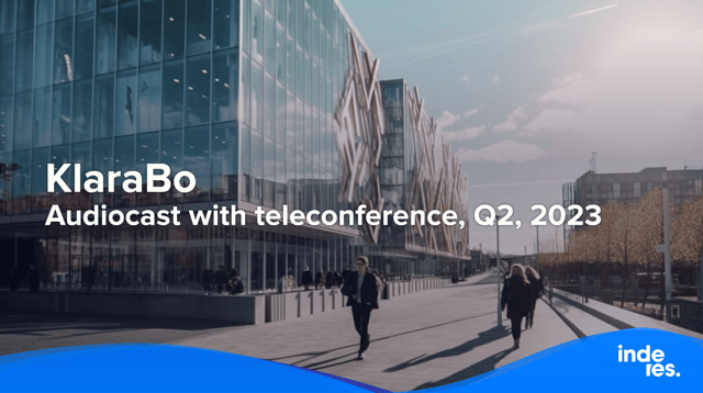 KlaraBo, Audiocast with teleconference, Q2, 2023