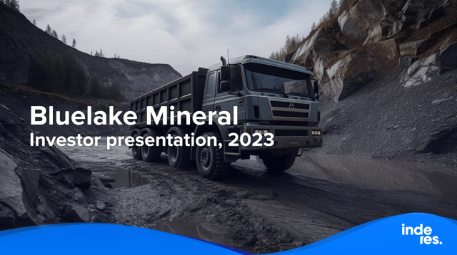Bluelake Mineral, Investor presentation, 2023