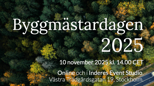Byggmästardagen, 2025