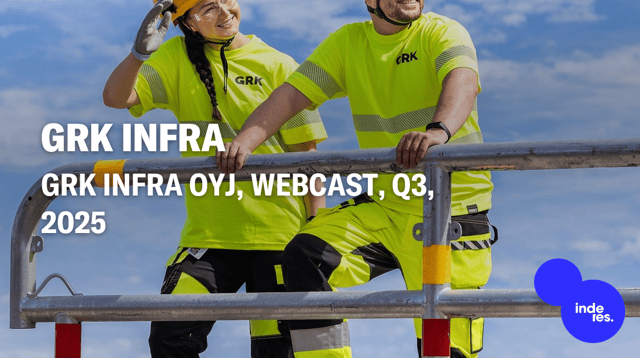 GRK Infra Oyj, Webcast, Q3'25