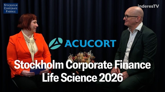 Intervju med AcuCorts VD under SCF:s 17:e Kapitalmarknadsdag Life Science