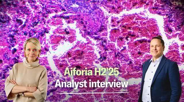 Aiforia H2’25: Green shoots on the clinical side