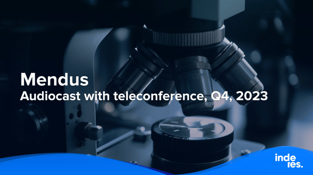 Mendus, Audiocast with teleconference, Q4, 2023