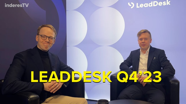 LeadDesk Q4'23: Hyvässä asemassa tekoälyn tuomaan muutokseen