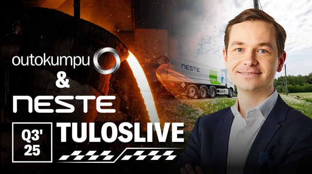 Outokumpu & Neste Q3'25 -tuplatuloslive ke 29.10. klo 8:45