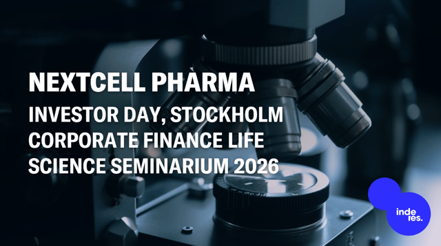 NextCell Pharma, Investor Day, Stockholm Corporate Finance Life Science Seminarium 2026 