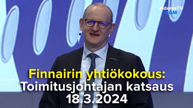 Finnair AGM | CEO's review March 18, 2024 (eng. subtitles)