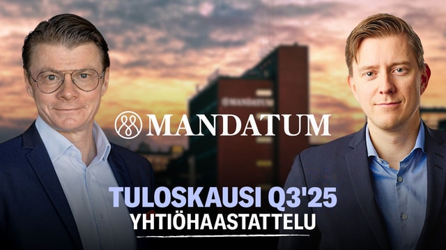 Mandatum Q3’25: Vahvaa kehitystä
