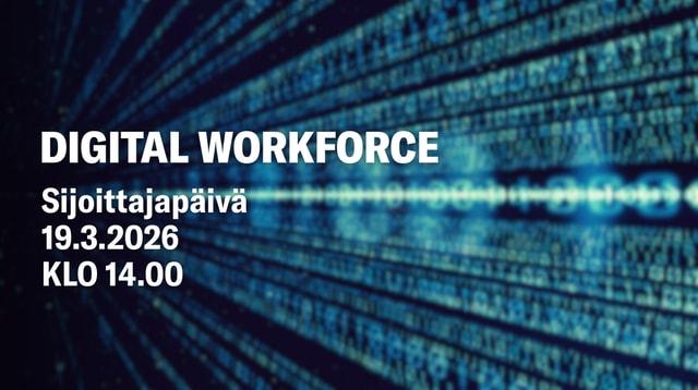 Digital Workforce Sijoittajapäivä 19.3. klo 14.00