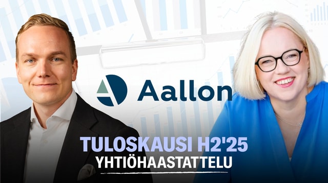 Aallon Group H2'25: Omalla kirjanpito-ohjelmistolla kilpailuetua rakentamassa