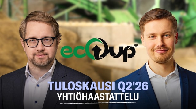 EcoUp Q2'26: Edistyksiä teknologialiiketoiminnassa