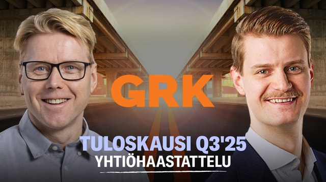 GRK Q3'25: Vahvaa suorittamista pörssiyhtiönä